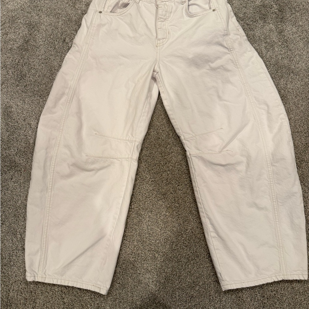 We The Free Off-White Denim Pants